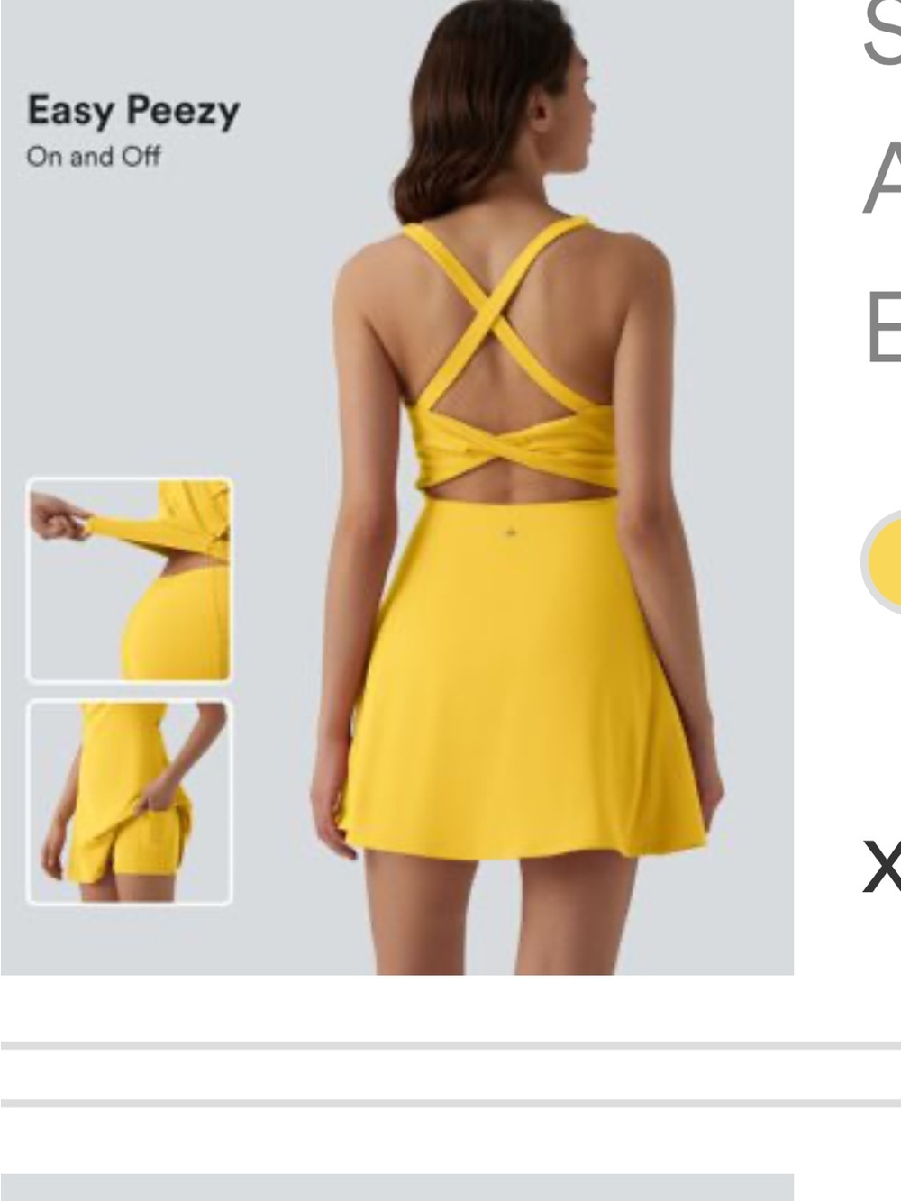 Yellow halara Dress - Picture 2 of 6